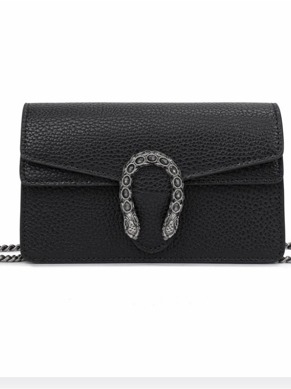 Tiffany & Fred Crystal Dragon Leather Crossbody Bag